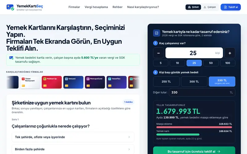 YemekKartı Seç — screenshot 1